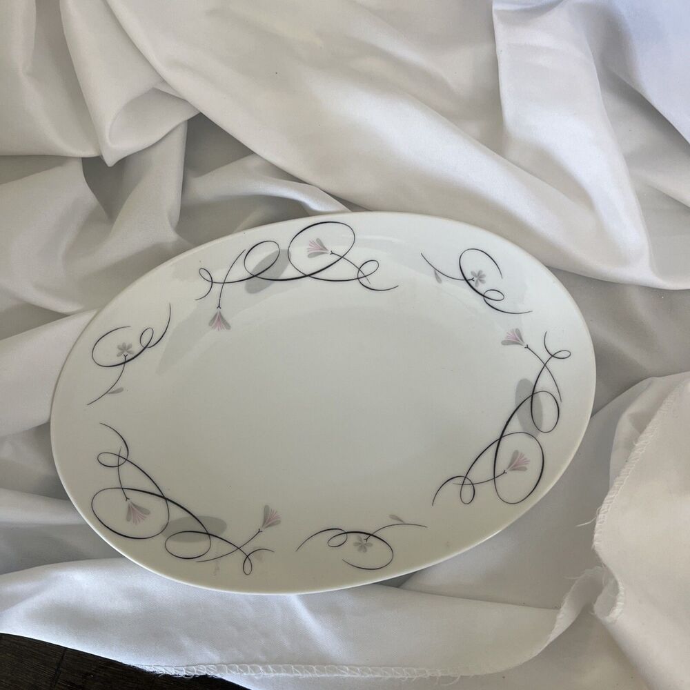 SANGO Rare Vintage  Patrician PLATE MID CENTURY MODERN ATOMIC Pink